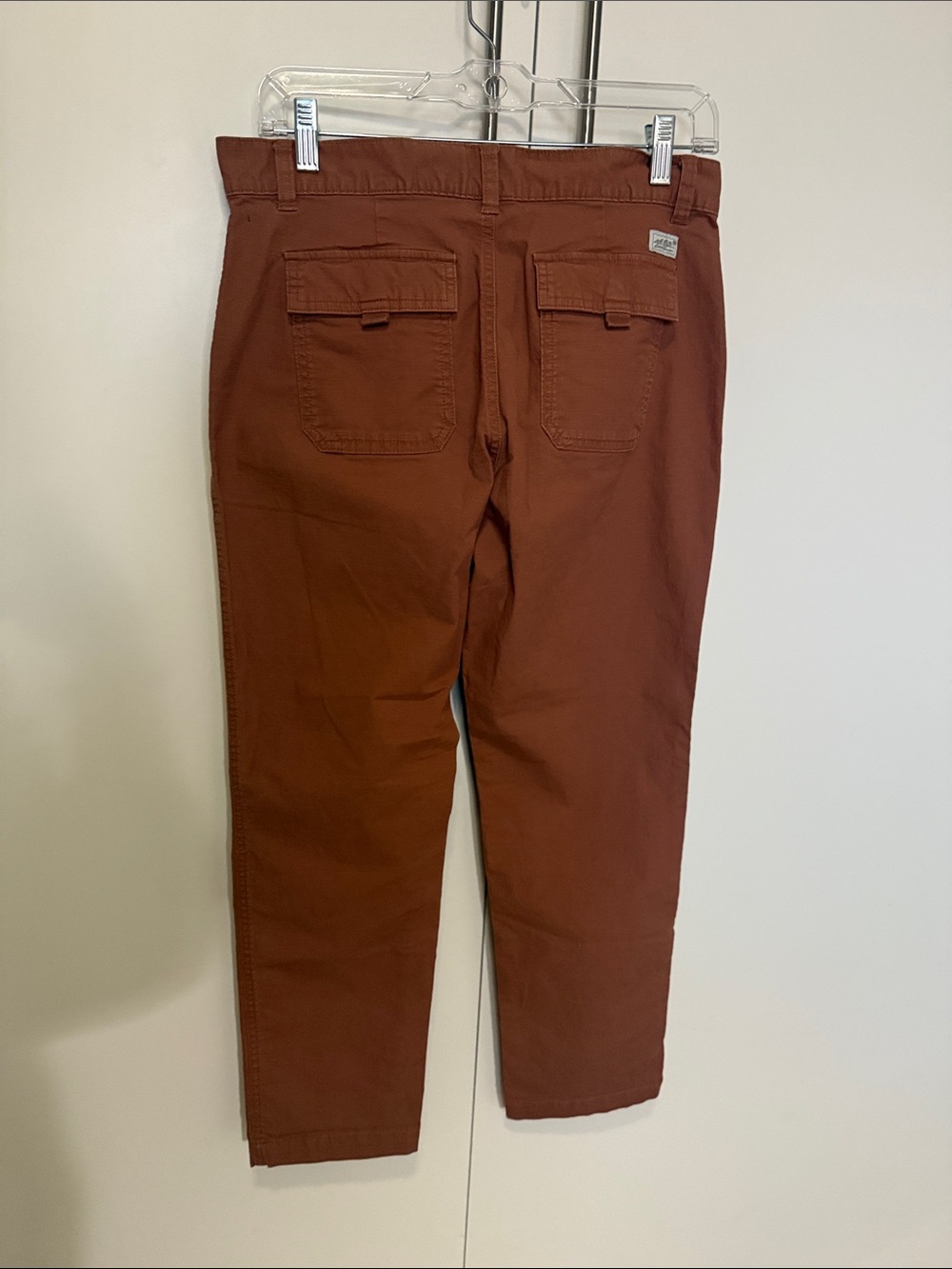 Eddie Bauer Women's Ankle Chinos in Rust Brown - Picture 4 of 4